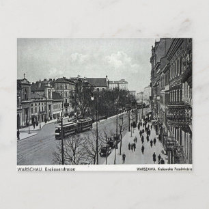 旧ポストカード – ワルシャワ，ポーランド ポストカード