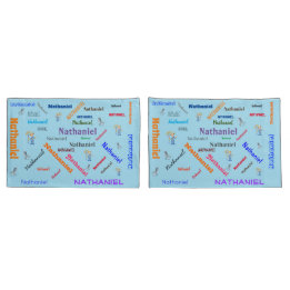 旧マクドナルドのファームワードクラウドネームコラージュ 枕カバー