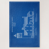 旧マッキナックポイントライト – ミシガン州 – AD ジグソーパズル (縦)