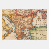 旧マップフラットシートラッピング紙ギフトラップ ラッピングペーパーシート (正面2)