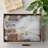 旧マップ旅行テーマの切り離しプリント 薄葉紙 (ギフト)