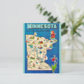 旧ミシガン地図はがき ポストカード (スタンド正面)