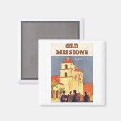 旧ミッション、ミッション・サンタバーバラ マグネット (正面/裏面)