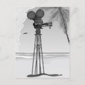 旧ムービー時間ヴィンテージフィルムカメラ。 ポストカード (正面)