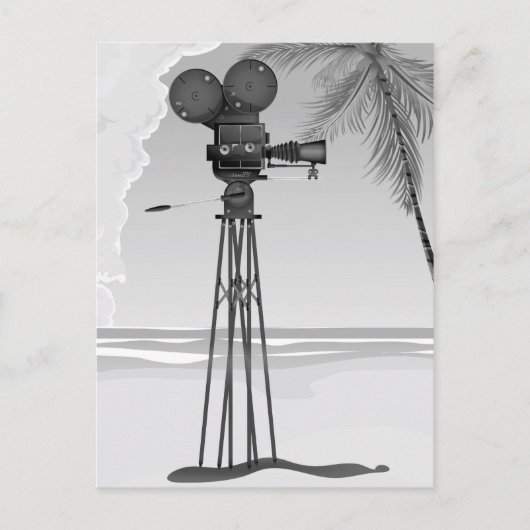 旧ムービー時間ヴィンテージフィルムカメラ。 ポストカード (正面)