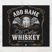 旧ムーンシャイン ウイスキーラベル 写真を追加 家族名 ビールラベル (シングルラベル)