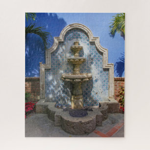 旧メキシカンタイル噴水ジグソーパズル ジグソーパズル