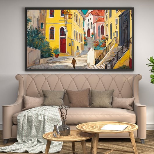 旧メキシコシティ通り キャンバスプリント