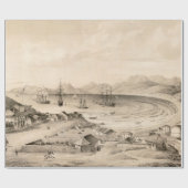 旧モントレーCAの地図(1850) ラッピングペーパー (フラット)