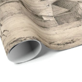 旧モントレーCAの地図(1850) ラッピングペーパー (ロールコーナー)