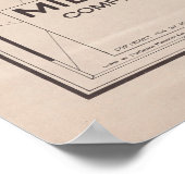 旧ヨーロッパのWWIの地図（1914年） ポスター (角)