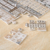 旧ヨーロッパ建物 ジグソーパズル (側面)