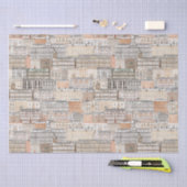 旧ヨーロッパ建物 薄葉紙 (クラフト)