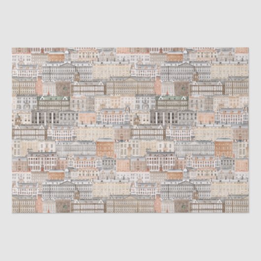 旧ヨーロッパ建物 薄葉紙 (正面)