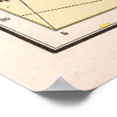 旧ヨーロッパ800 ADの地図(1901) ポスター (角)