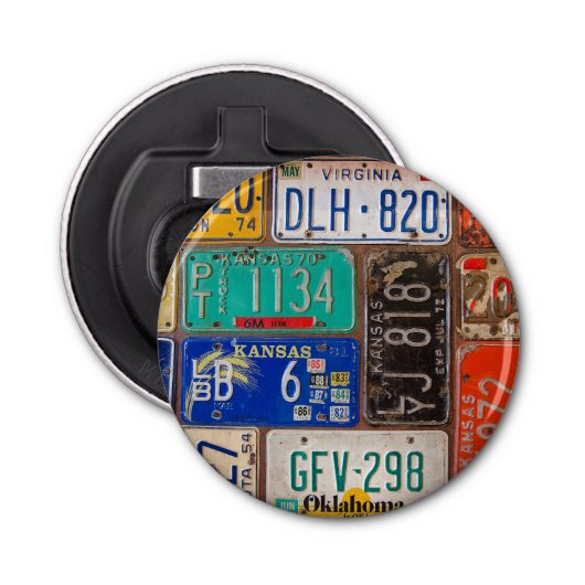 旧ライセンスプレート収集 栓抜き (正面)