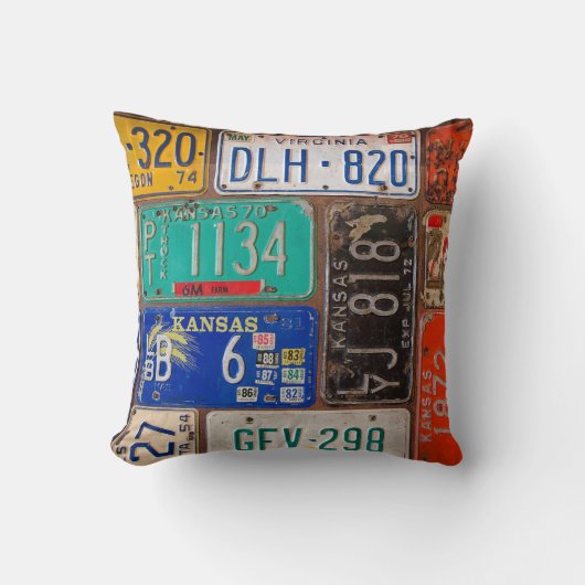 旧ライセンスプレート クッション (正面)