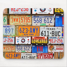 旧ライセンスプレート マウスパッド