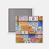 旧ライセンスプレート マグネット (正面/裏面)