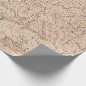 旧ルイス・クラーク国立森林地図（1900年）  ラッピングペーパー (角)