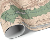 旧ルイス・クラーク国立森林地図（1900年）  ラッピングペーパー (ロールコーナー)