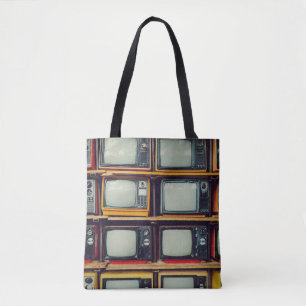 旧レトロテレビ空白の画面 トートバッグ