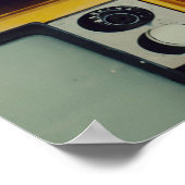 旧レトロテレビ空白の画面 ポスター (角)