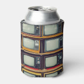 旧レトロテレビ空白の画面 缶クーラー (缶正面)