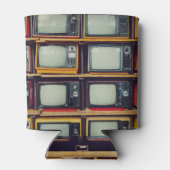 旧レトロテレビ空白の画面 缶クーラー (裏面)