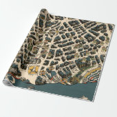 旧ロンドン・イングランド地図（1915年）ヴィンテージ英国首都 ラッピングペーパー (アンロールド)