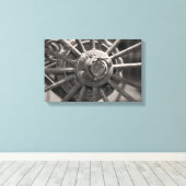 旧ワゴンファッションドホイール キャンバスプリント (インサイチュ (ウッドフロア))