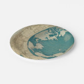 旧ヴィンテージの世界地図(CalisC) ペーパープレート (アングル)