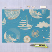 旧ヴィンテージの世界地図(CalisC) 薄葉紙 (クラフト)