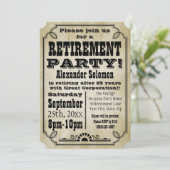 旧ヴィンテージカントリー退職パーティの招待状 招待状 (スタンド正面)