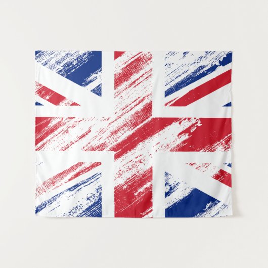 旧ヴィンテージグランジ国統一された国旗のタペストリー タペストリー (正面(横))