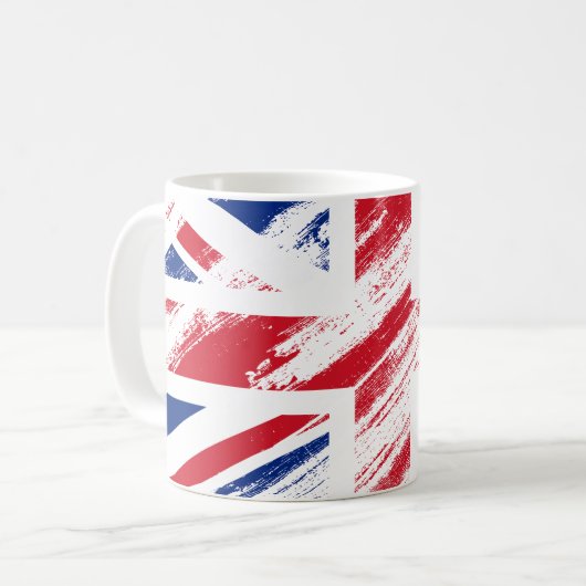 旧ヴィンテージグランジ国統一された旗同盟ジャック コーヒーマグカップ (正面左)
