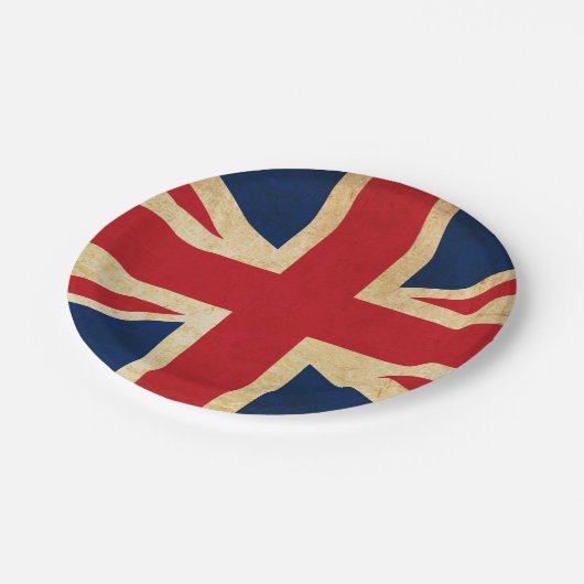 旧ヴィンテージグランジ国統一された旗同盟ジャック ペーパープレート (アングル)