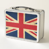 旧ヴィンテージグランジ国統一された旗同盟ジャック メタルランチボックス (裏面)