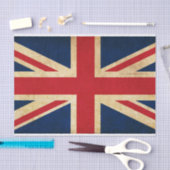 旧ヴィンテージグランジ国統一された旗同盟ジャック 薄葉紙 (クラフト)