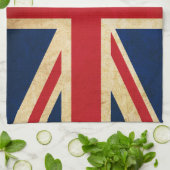 旧ヴィンテージグランジ王国旗統一されたユニオンジャック キッチンタオル (折り畳み)