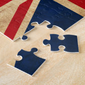 旧ヴィンテージグランジ王国旗統一されたユニオンジャック ジグソーパズル (側面)