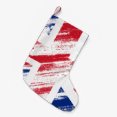 旧ヴィンテージグランジ統一された国国旗 スモールクリスマスストッキング (正面 (吊り時))