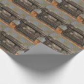 旧ヴィンテージタイプライターの折り返し紙 ラッピングペーパー (角)