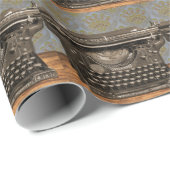 旧ヴィンテージタイプライターの折り返し紙 ラッピングペーパー (ロールコーナー)