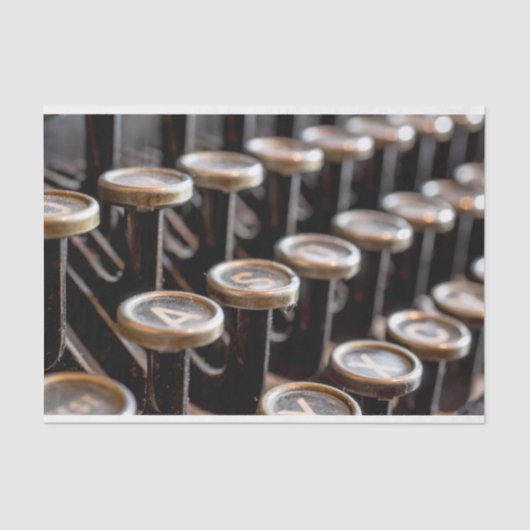 旧ヴィンテージタイプライター鍵10lbティッシュペーパー 薄葉紙 (正面)