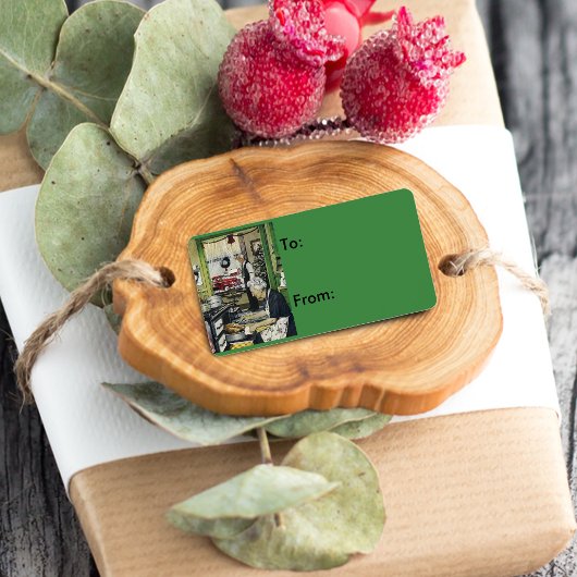 旧ヴィンテージファッションドホームキッチンクリスマスギフト ラベル