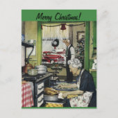 旧ヴィンテージホームファッションドクリスマスポストカード シーズンポストカード (正面)