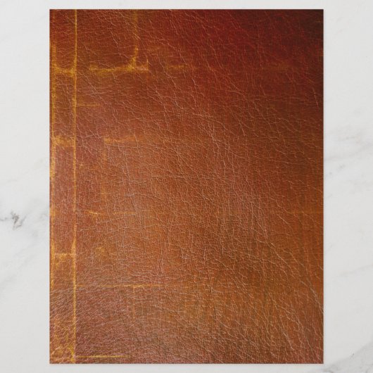 旧ヴィンテージ効果フェイクレザースクラップブック紙 (裏面)