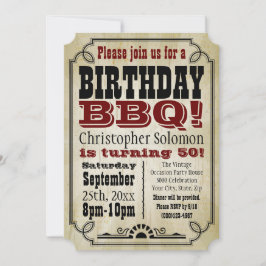 旧ヴィンテージ国誕生日BBQパーティー 招待状