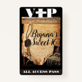 旧ヴィンテージ海賊版誕生日パーティーVIPパス バッジ (裏面)